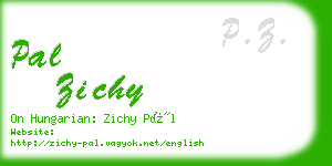 pal zichy business card